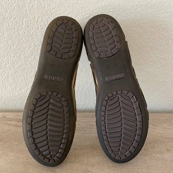 Crocs Adrina III Womens Slip On Round Closed Toe Cut Out Ballet Flats Shoes 11 - Picture 7 of 9